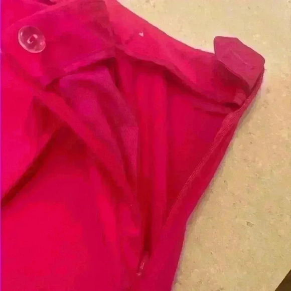 Charter club cropped embroidered fuchsia pants, women size 12 - Picture 5 of 6